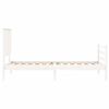 vidaXL Bed Frame without Mattress White 100x200 cm Solid Wood