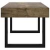 vidaXL Coffee Table Dark Brown and Black 90x45x40 cm MDF and Iron