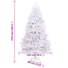 vidaXL Artificial Hinged Christmas Tree with Stand White 270 cm