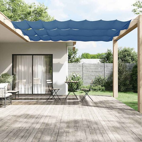 vidaXL Vertical Awning Blue 60x600 cm Oxford Fabric