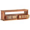 vidaXL TV Cabinet with Buddha Cladding 120x30x40 cm Reclaimed Wood