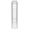 vidaXL Gabion Wall with Covers Galvanised Steel 100x20x100 cm