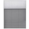 vidaXL Plisse Insect Screen for Windows Aluminium 80x100 cm with Shade