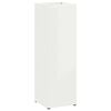 vidaXL Umbrella Stand with Storage White 15.5 x 15.5 x 49 cm Metal