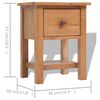 vidaXL Nightstands 2 pcs 36x30x47 cm Solid Oak Wood