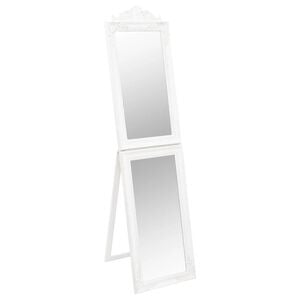 vidaXL Free-Standing Mirror White 40x160 cm