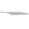 vidaXL Electric Retractable Awning Anthracite and White 5 x 3.5 m