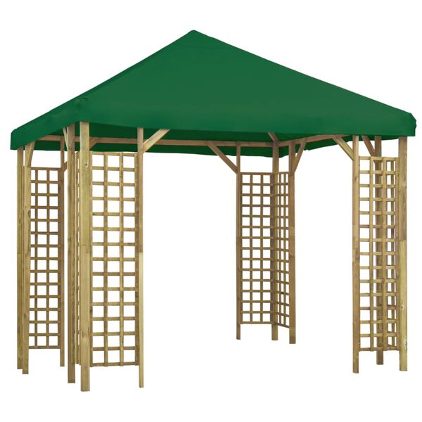 vidaXL Gazebo 3x3 m Green
