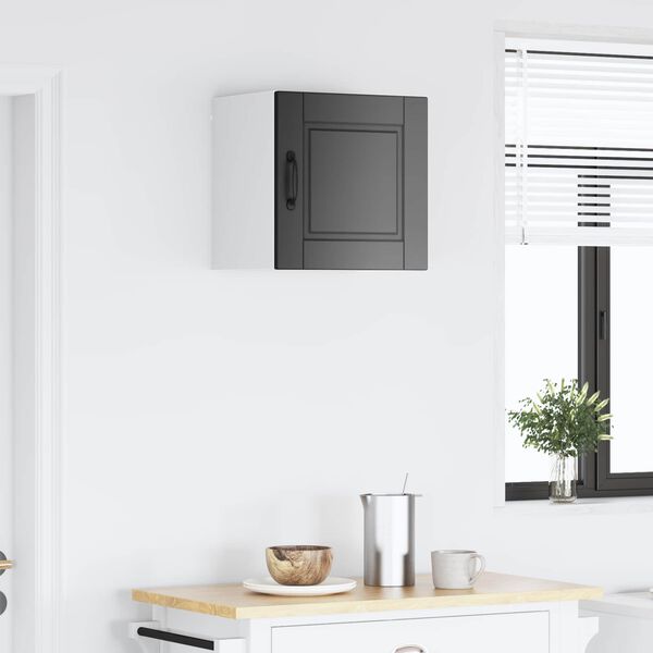 vidaXL Kitchen Cabinet with Door Black 40 x 31 x 40 cm Engineered Wood