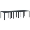 vidaXL Garden Dining Table Anthracite 300 x 100 x 73 cm Poly Rattan