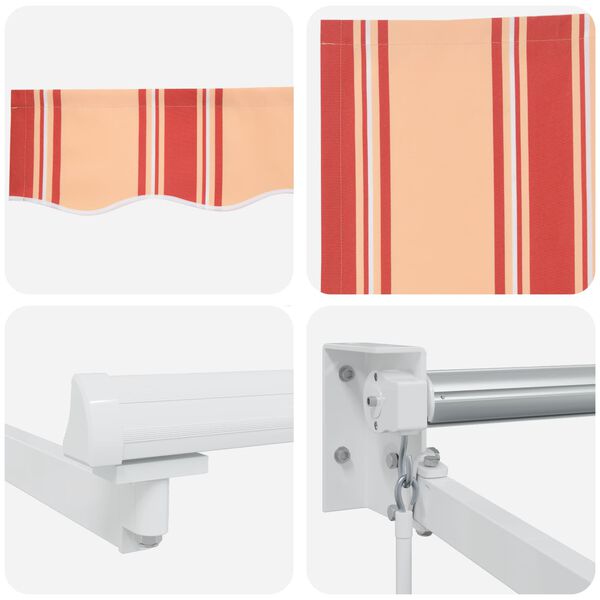 vidaXL Manual Retractable Awning Yellow 300 x 250 cm