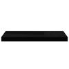 vidaXL Floating Wall Shelf High Gloss Black 60x23.5x3.8 cm MDF