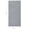 vidaXL Runner Rug BCF Grey 80x150 cm