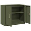 vidaXL Storage Cabinet Olive Green 80 x 40 x 70 cm Steel