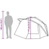 vidaXL Fishing Tent 5-Person Olive Green Waterproof