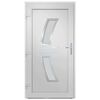 vidaXL Front Door Anthracite 98x208 cm PVC