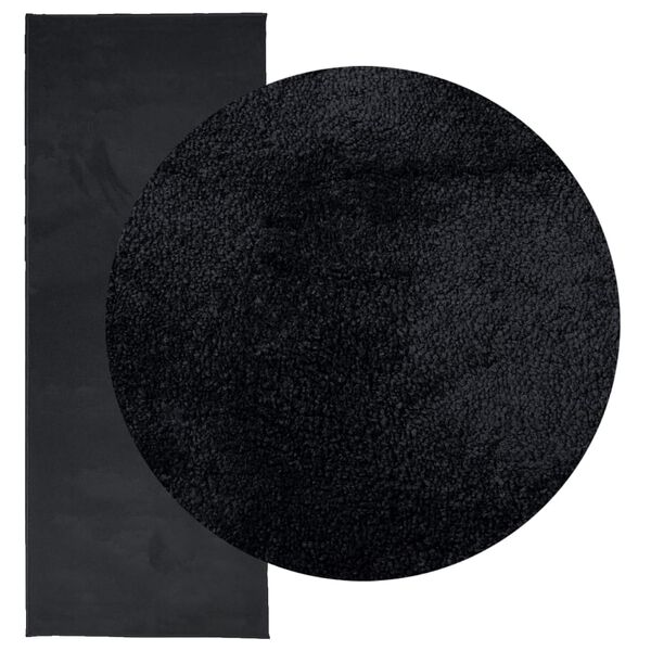 vidaXL Rug OVIEDO Short Pile Black 80x200 cm