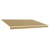 vidaXL Awning Canopy Replacement for 4.5x3 m Green & Yellow Stripe