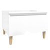 vidaXL Side Tables 2 pcs High Gloss White 50x46x35 cm Engineered Wood
