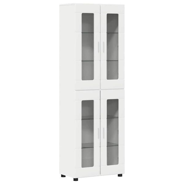 vidaXL Highboard FLORIN White 60 x 35 x 182 cm Engineered Wood