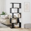 vidaXL Book Cabinet Black Oak 70 x 24 x 161 cm Engineered Wood