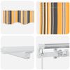 vidaXL Retractable Awning Multicolour 400 x 300 cm Fabric and Steel