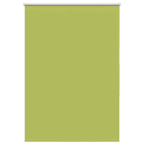 vidaXL Roller Blind Blackout Leaves Green 110x175 cm Fabric Width 105.7 cm Polyester