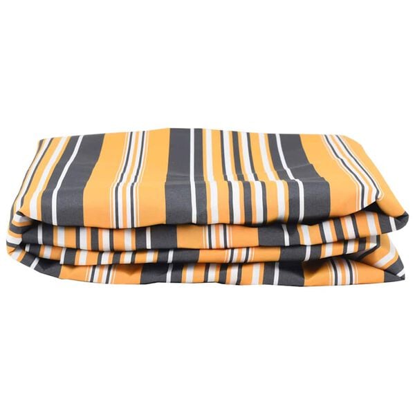 vidaXL Awning Replacement Yellow and Grey 1000 x 160 cm