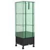 vidaXL Garden Planter with Greenhouse Cover&Wheels Black PP