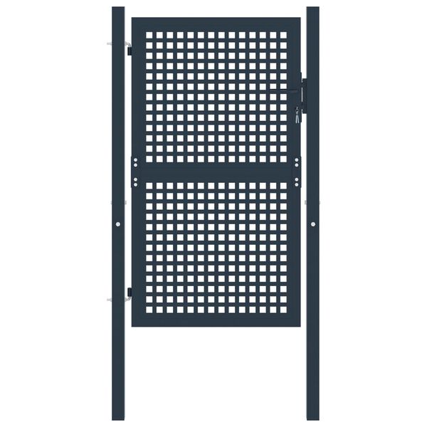 vidaXL Fence Gate Anthracite 102x175 cm Steel