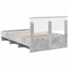 vidaXL Bed Frame Concrete Grey 120 x 123 cm Engineered Wood