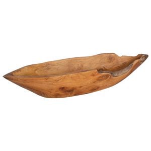 vidaXL Fruit Bowl JEPARA Teak Brown 61 x 21 x 11 cm