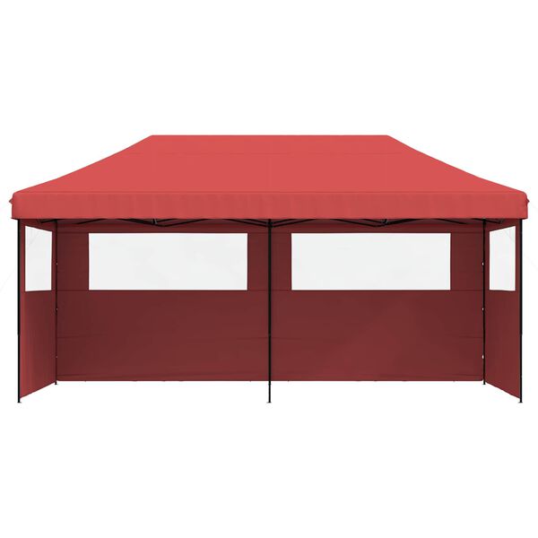 vidaXL Party Tent Folding Burgundy 292 x 580 x 315 cm Oxford Fabric