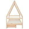 vidaXL Kids Bed Frame with Drawers 90x200 cm Solid Wood Pine