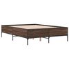 vidaXL Bed Frame without Mattress Brown Oak 120x190 cm Small Double