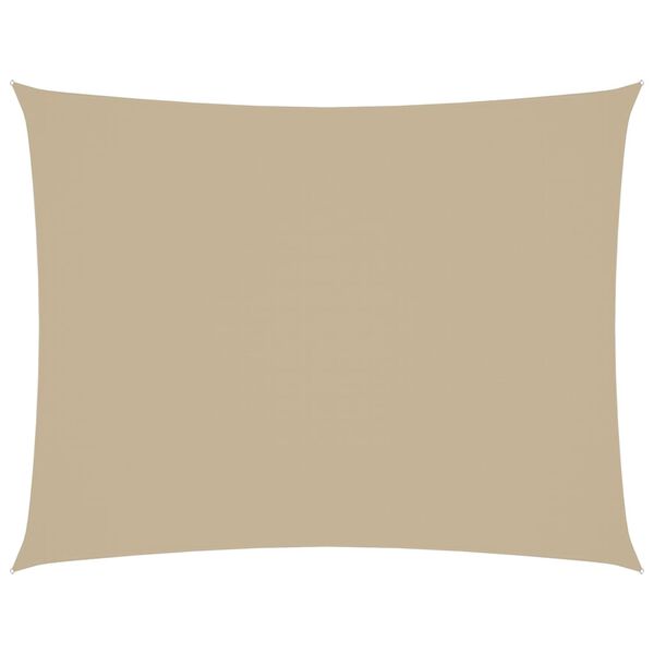 vidaXL Sunshade Sail Oxford Fabric Rectangular 2x3.5 m Beige