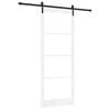 vidaXL Sliding Door ORKDAL White and Black 93 x 232 cm