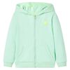 Kids' Hooded Sweatshirt with Zip Bright Green 92