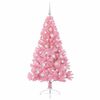 vidaXL Artificial Pre-lit Christmas Tree with 150 LEDs Pink 150 cm PVC