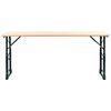 vidaXL Folding Beer Table 169x50x75/105 cm Pinewood