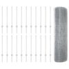 vidaXL Fence with Post Silver 0.8 x 50 m Steel