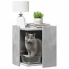 vidaXL Cat Litter Box Enclosure Concrete Grey 42x42x51 cm Engineered Wood