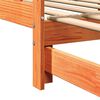 vidaXL Pull-out Day Bed Wax Brown 203.5 x 164 x 66 cm Solid Pine Wood