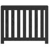 vidaXL Radiator Cover Black Oak 104 x 20 x 82 cm Engineered Wood