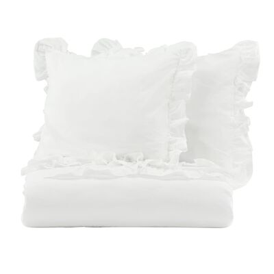 Venture Home Bed Set Levi 220x240 cm Cotton White