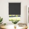 vidaXL Roller Blind Blackout Black 85x130 cm Fabric Width 80.7 cm Polyester