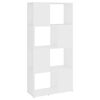 vidaXL Book Cabinet Room Divider White 60x24x124.5 cm Engineered Wood