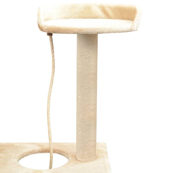 vidaXL Cat Tree with Sisal Scratching Posts 150 cm Beige