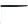 vidaXL Retractable Awning Anthracite 3.5x2.5 m Fabric and Aluminium