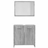 vidaXL Bathroom Furniture Set Grey Sonoma Engineered Wood